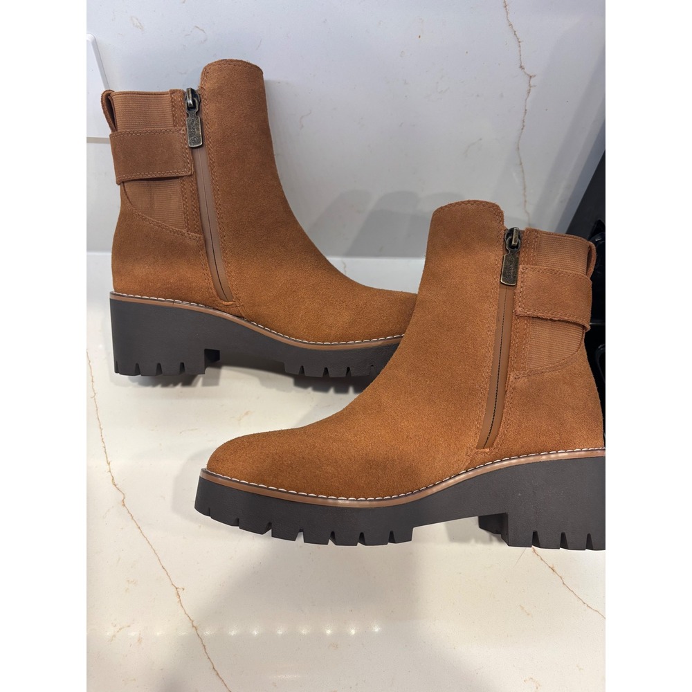 NEW Blondo 6.5 Dakota Waterproof Ankle Boot Women Cognac - Picture 9 of 12